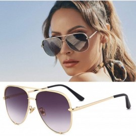 Square Sexy Lady Vintage Round Metal Sunglasses Men Driving Black Retro Mirror Sun Glasses Shade UV400 Oculos De Sol - C9199C...