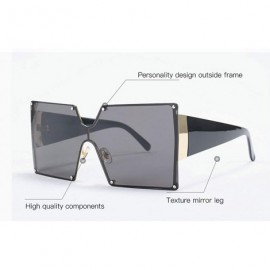 Shield Oversized Sunglasses Designer Vintage Futuristic - Purple&pink - CY18QOGERXH $14.99