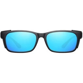 Wrap Fit Over Sunglasses for Women Men Polarized Lens Wear Over Prescription Glasses - Blue - CP18ZUU4W0G $14.55