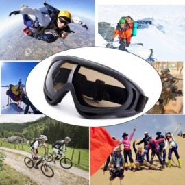 Goggle Snowboard Protection Windproof Motorcycle - Tawny+Gray - C518KQK3YEM $9.54