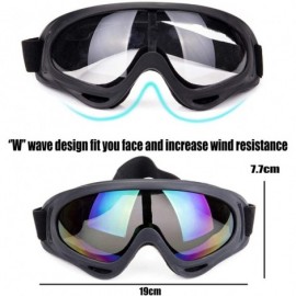 Goggle Snowboard Protection Windproof Motorcycle - Tawny+Gray - C518KQK3YEM $9.54