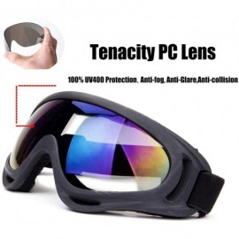 Goggle Snowboard Protection Windproof Motorcycle - Tawny+Gray - C518KQK3YEM $9.54