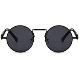 Square Steampunk Vintage Sunglasses- Creative Personality Round Sunglasses- Suitable for Men and Women. - CH18T7C5S5Z $8.97