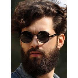 Square Steampunk Vintage Sunglasses- Creative Personality Round Sunglasses- Suitable for Men and Women. - CH18T7C5S5Z $8.97