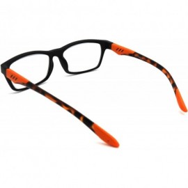 Rectangular Double Injection Lightweight Reading Glasses Free Pouch 53mm-17mm-146mm - CN18YKAOMI7 $21.61