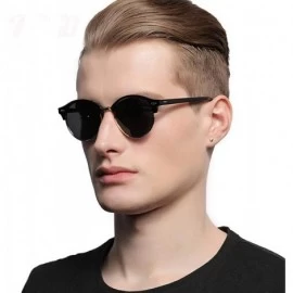 Aviator 20/20 Retro Rivet Polarized Sunglasses Men Classic Brand C01 Black Smoke - C04 Leopard G15 - CK18Y3NUTMI $15.59