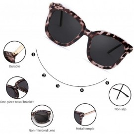 Wayfarer Oversized Mirrored Sunglasses for Women/Men - Polarized Sun Glasses with 100% UV400 Protection - CL18SL4HM7K $26.40