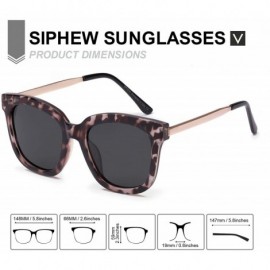 Wayfarer Oversized Mirrored Sunglasses for Women/Men - Polarized Sun Glasses with 100% UV400 Protection - CL18SL4HM7K $26.40