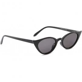 Oval Retro Classic Oval Sunglasses for Women AC PC UV 400 Protection Sunglasses - Black - CR18SAQUN4I $18.27