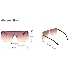 Oversized Fashion Oversized Sunglasses Designer Gradient - Red - CI18USUW8ZD $12.69