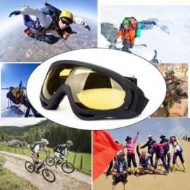 Goggle Snowboard Protection Windproof Motorcycle - Yellow+Gray - C818KQZK79Q $13.80