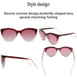 Cat Eye Polarized Fashion Sunglasses for Women's Cat Eye Retro Ultra Light Lens TR90 Frame JE003 - CV18IA7L9TL $40.61