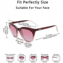 Cat Eye Polarized Fashion Sunglasses for Women's Cat Eye Retro Ultra Light Lens TR90 Frame JE003 - CV18IA7L9TL $40.61