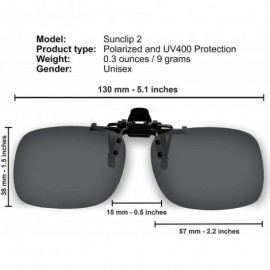 Rimless Clip On Sunglasses Polarized Sunglasses to Clip onto Eyeglasses Flip Up for Men and Women - CZ18NHIYMW2 $8.31