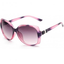 Oval Vintage style Sunglasses for Women plastic Resin UV 400 Protection Sun glasses - Purple Pink - CP18T2TQ63U $16.07