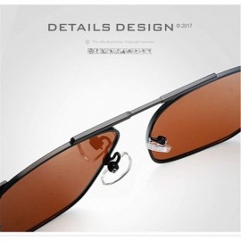 Oversized Fashion Retro Biker Fishing Oversized Polarized Sunglasses for Men and Women 15132 - Silver - CR18ZXCDEKC $14.76