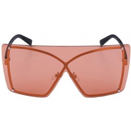 Goggle Women Fashion New Large Frame Brand Designer Men One-piece sunglasses UV400 - C3 - CB18TM2WZAY $11.13