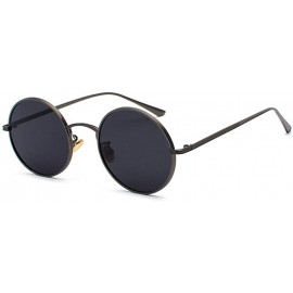 Oval sunglasses for women Oval Vintage Sun Glasses Classic Sunglasses - P04-black-grey - CS18WAX4GMN $21.78