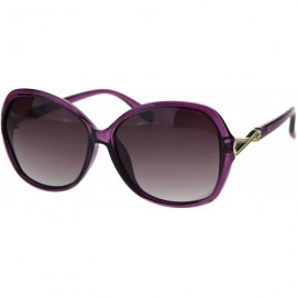 Butterfly Polarized Lens Womens Geometric Art Deco Jewel Butterfly Sunglasses - All Purple - CH18TOYI0T5 $10.74