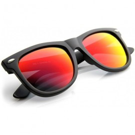 Wayfarer Oversized Horn Rimmed Sunglasses with Metal Rivets - Black Crimson - CS11XOOCIAP $8.81