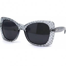 Butterfly Womens Diva Thick Plastic Butterfly Designer Fashion Sunglasses - Slate - CZ12N5NDY10 $12.15