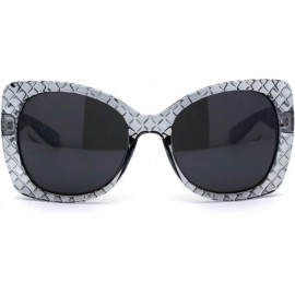 Butterfly Womens Diva Thick Plastic Butterfly Designer Fashion Sunglasses - Slate - CZ12N5NDY10 $12.15