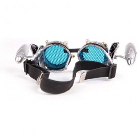 Goggle Vintage Spiked Kaleidoscope Glasses Cosplay Steampunk Goggles Elastic Band - Silver(barbed Wire) - CB18STCXXZ2 $11.90