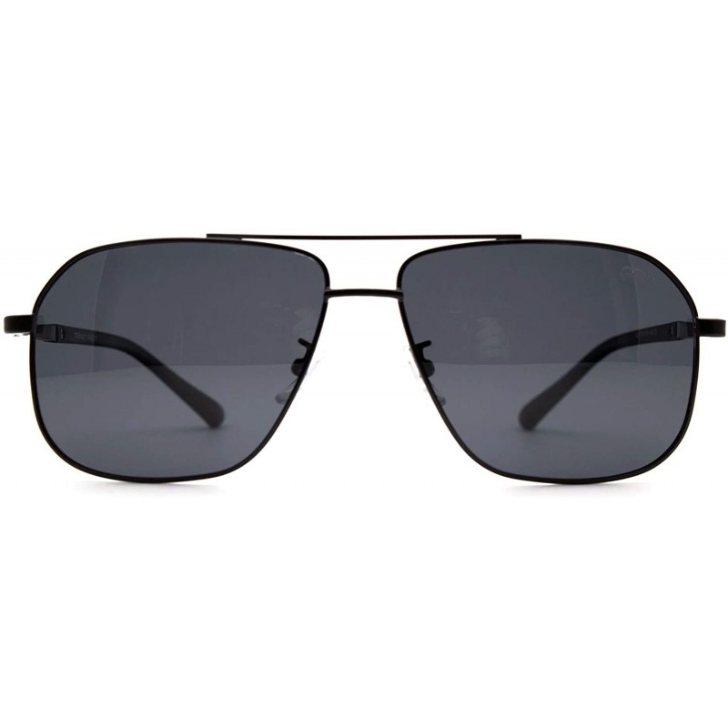 Square p648 Trendy Square Polarized- for Womens-Mens 100% UV PROTECTION - Black-black - C5192TDI7T4 $28.96