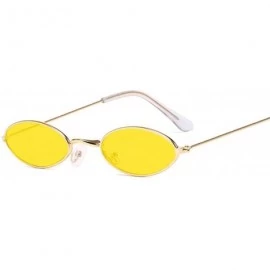 Round Retro Small Round Sunglasses Women Er Black Sun Glasses Ladies Alloy Quality Female Oculus De Sol - Goldtrans - CA199CH...