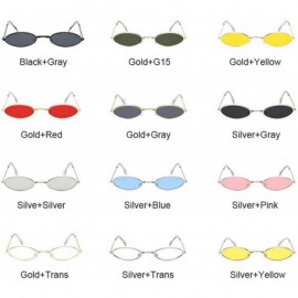 Round Retro Small Round Sunglasses Women Er Black Sun Glasses Ladies Alloy Quality Female Oculus De Sol - Goldtrans - CA199CH...