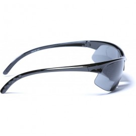 Wrap Bifocal Reading Sunglasses Outdoor Readers - Black - CI128Z7BPYV $19.11