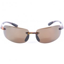 Rectangular Polarized Bifocal Reading Lightweight Sunglasses - Tortoise - C112MSDCRD1 $24.64