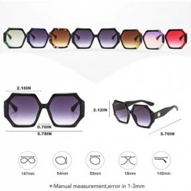 Oversized Oversized Photochromic Sunglasses-Gradient Polarized Shade Glasses Women - B - CC190O7A6EA $23.10