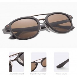 Oval Classic Polarized Sunglasses Men Women Ultralight TR90 Frame Round Male Gafas Oculos De Sol - CG197Y7M9O4 $26.28