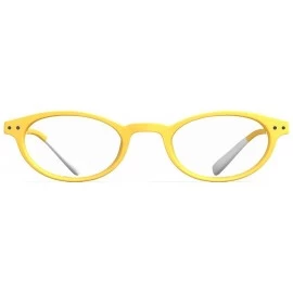 Oval N One Yellow/Clear Lens Eyeglasses +2.00 - CG18QQ9S3CW $44.45