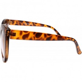 Cat Eye Womens Oversized Exaggerated Retro Cat Eye Clear Lens Eye Glasses - Tortoise - CO197052HMC $9.48