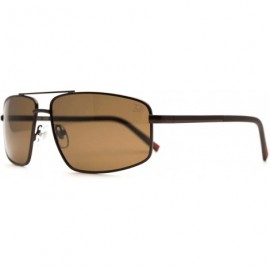 Rectangular p608 Fashion Rectangular Polarized- for Mens 100% UV PROTECTION - Silver-black - CO192TG9OG6 $29.35