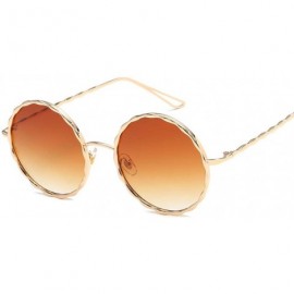 Goggle Sunglasses Spiral Metallic Sunglasses Round Sunglasses Frame Colour Film Lady Sunglasses - C018TMRMN3O $11.10