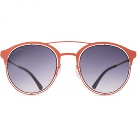 Shield Women's Sunglasses - Stylish Designer Round Frames - Lightweight - Comfy - Burnt Clay - CC18DZY4WU4 $37.65