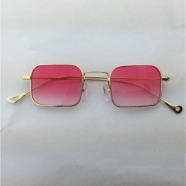 Oversized Sunglasses Women Small Frame Polygon Sunglasses men Brand Designer Blue Pink Clear Lens Sun Glasses - 2 - CW18W5EMM...