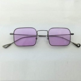 Oversized Sunglasses Women Small Frame Polygon Sunglasses men Brand Designer Blue Pink Clear Lens Sun Glasses - 2 - CW18W5EMM...