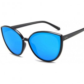 Aviator 2019 New Cat Eye Women Sunglasses Brand Designer Mirror Color Lens Men C1 - C2 - CE18XE93GEW $11.91