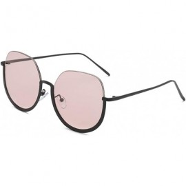 Oversized Fashion Man Women Irregular Shape Sunglasses Glasses Vintage Retro Style 2019 Fashion - Pink - CC18TL9GI2S $9.38