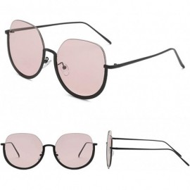 Oversized Fashion Man Women Irregular Shape Sunglasses Glasses Vintage Retro Style 2019 Fashion - Pink - CC18TL9GI2S $9.38