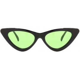 Cat Eye Sunglasses-SFE Women Fashion Cat Eye Shades Sunglasses Integrated UV Candy Colored Glasses Classic (Green E) - C118OT...