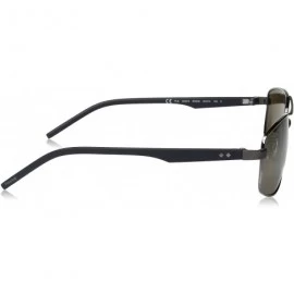 Rectangular Men's Pld2040/S Rectangular Sunglasses - Dark Blue Ruthenium/Brown Polarized - CP12MAJP2FA $44.90