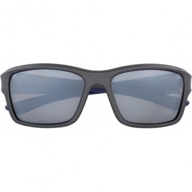 Sport Men's Ridge Wrap Sunglasses - Matte Grey - CL18RIEZ2MK $23.88