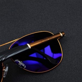 Aviator Luxury Sunglasses Men Polarized Classic Pilot Sun Glasses Fishing Y7005 C1 - Y7005 C3 Box - CX18XE9K4GQ $15.20