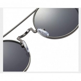 Sport Steampunk Sunglasses Unisex-Modern Fashion Shade Glasses-Round Metal Frame - B - CV190EEIC7N $36.53