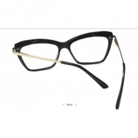 Rimless Cuadrada Mujeres tendencia Computadora Feminino - Black - C5196UOEC7U $9.10